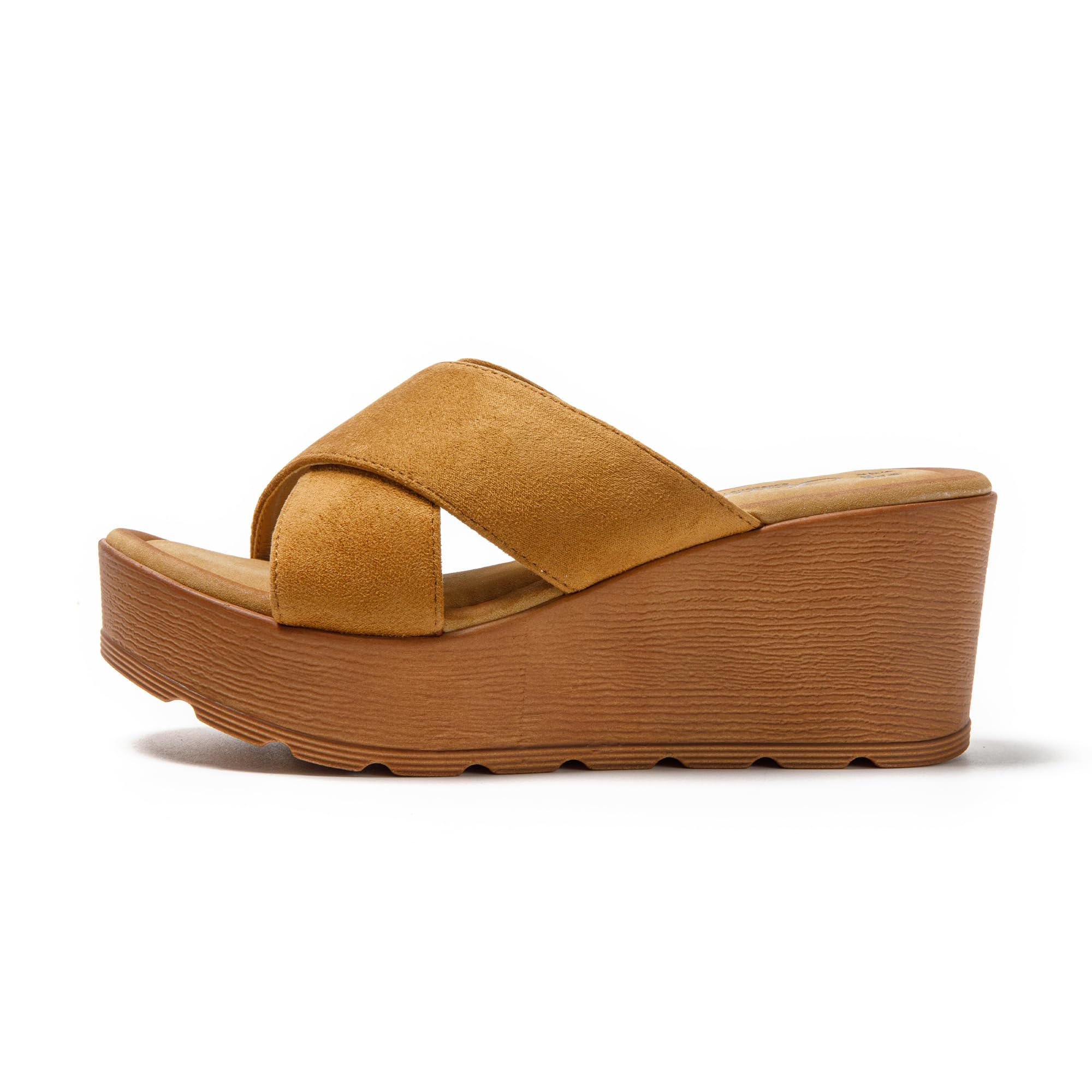 JOMIX Ciabatte da donna con plateau, sandali con zeppa