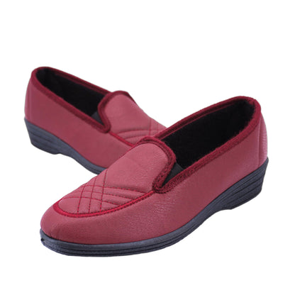 JOMIX Hausschuhe Damen Geschlossen Rutschfest mit Gummisohle - Bequeme Pantoffeln Slipper für Empfindliche Füße und Senioren Leichte Mokassin Hergestellt in Italien