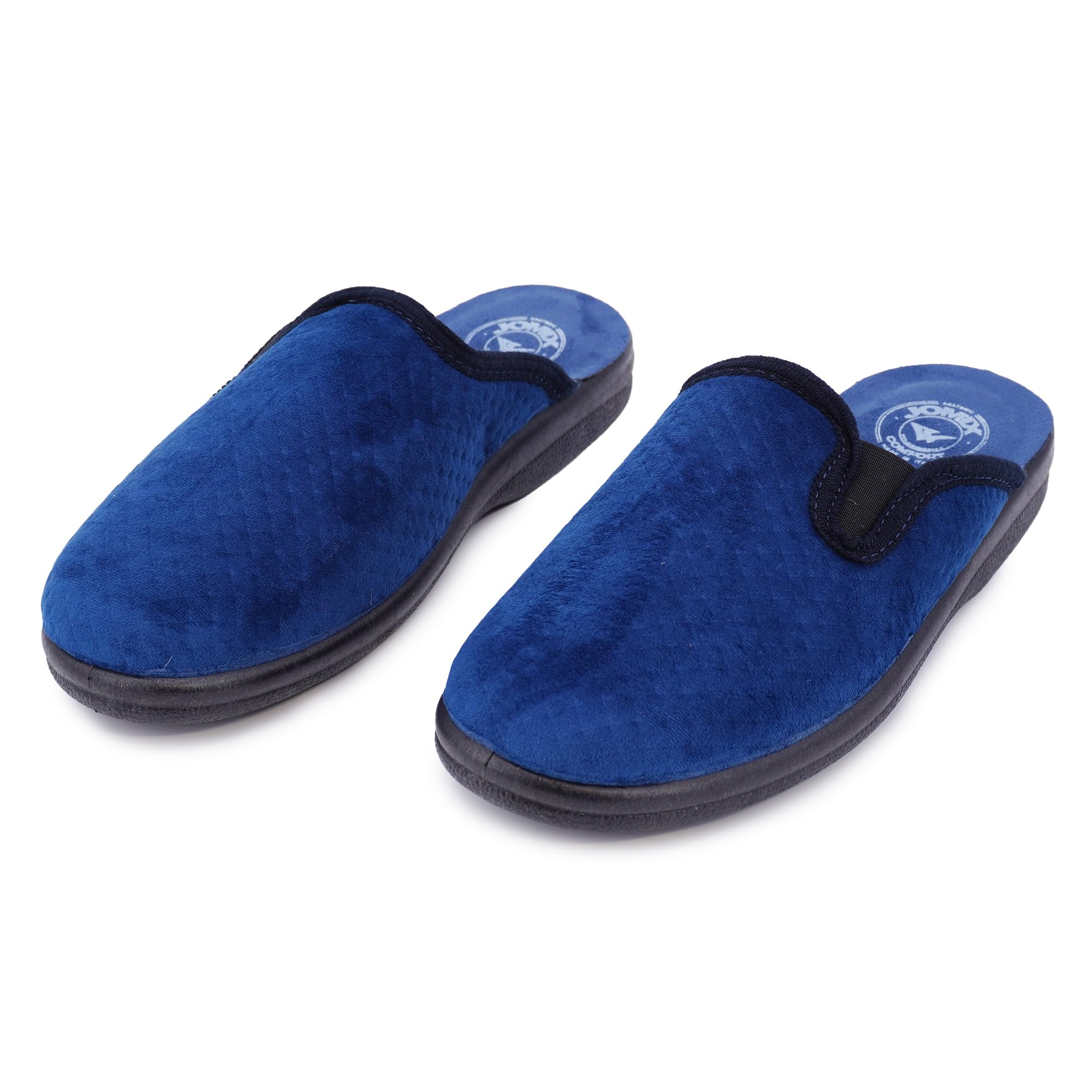 JOMIX Herren Hausschuhe Winter Komfort Warme Pantoffeln Rutschfeste Hausschuhe für drinnen & draußen Mit rutschfeste Gummisohle