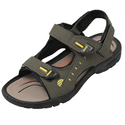 JOMIX Athletische Sandalen Herren Klettverschluss Sommer Rutschfest Flach Wandersandalen Outdoor Strand Reisen Trekking Wander