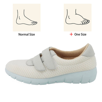 JOMIX Diabetiker Schuhe Damen Orthopädische Pantoffeln Senioren Hausschuhe mit Klettverschluss Leichte Atmungsaktiv Pantoletten mit Memory Foam Bequeme Slipper