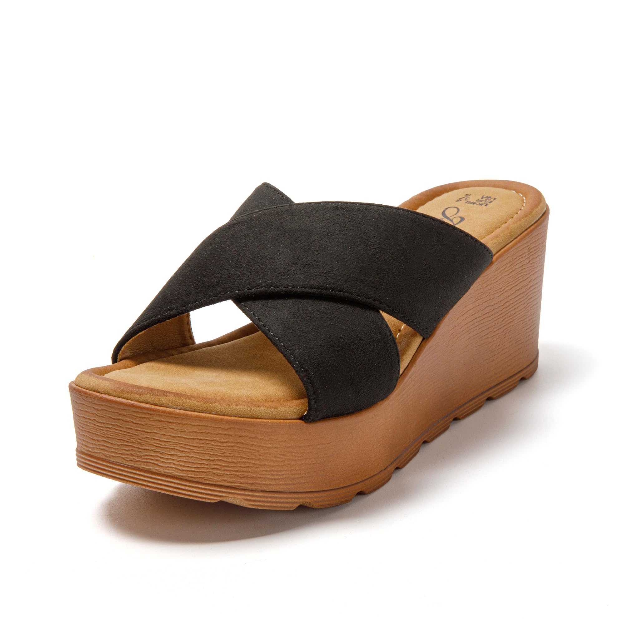JOMIX Ciabatte da donna con plateau, sandali con zeppa