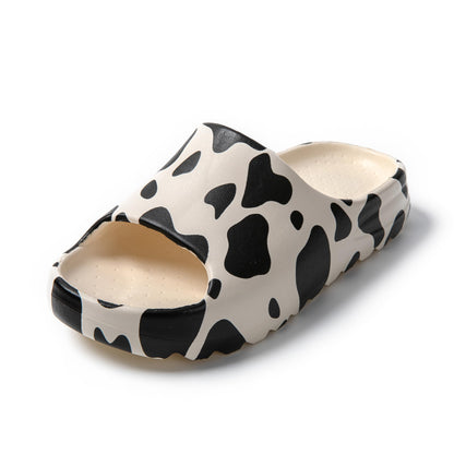 JOMIX Damen Badelatschen Sommer Dicke Sole Pantoletten 100% EVA Weiche Badeschuhe Süße Schlappen Lustig Sandalen