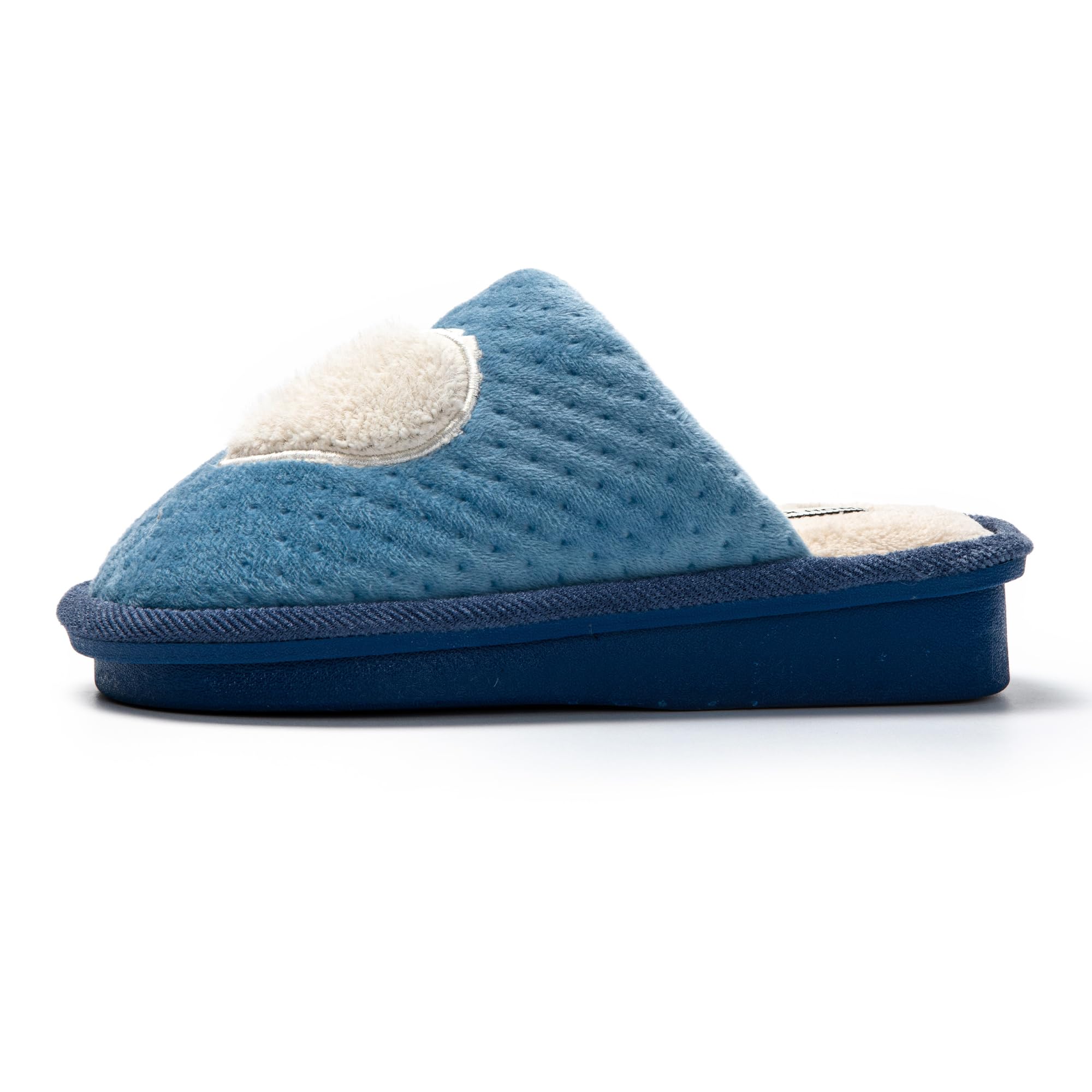 JOMIX Winter Hausschuhe Damen Warme Plüsch Pantoffeln Herzen Weiche Puschen Keilabsatz Slippers Indoor