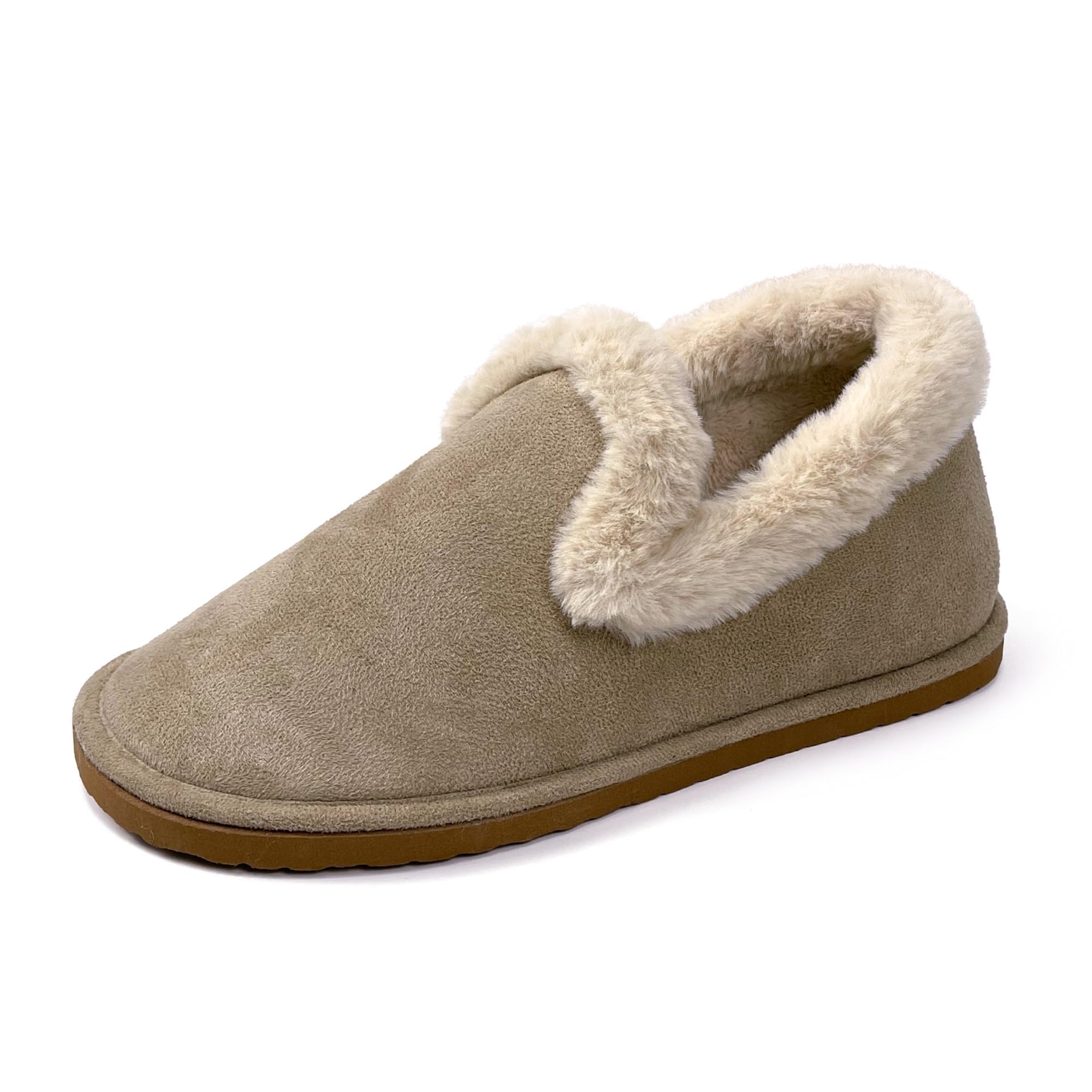 JOMIX Winter Hausschuhe Damen Plüsch Gefütterte Pantoffeln Ultra Warme Hüttenschuhe Bequeme Puschen Indoor