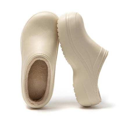 JOMIX Gefütterte Clogs Damen Hausschuhe Orthopädische Pantoletten Plüsch Pantoffeln Schlappen Winter Taumelschuhe Sandalen
