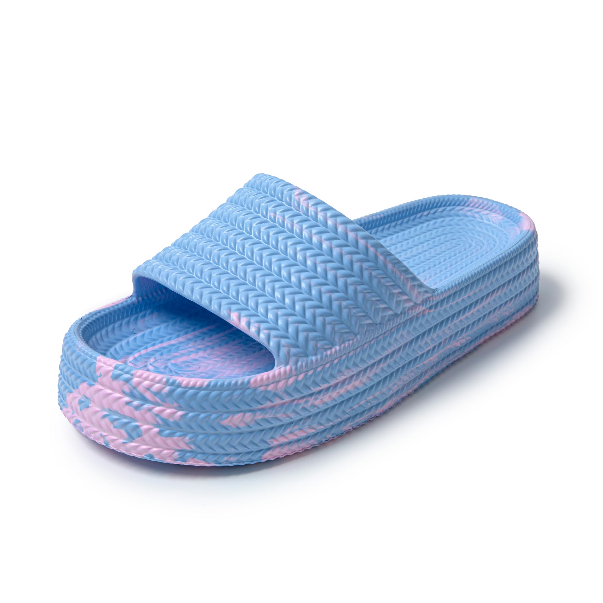 JOMIX Badeschuhe Damen Sommer Cozy Slides Rutschfest Gummi Badelatschen Weich Pool Strand Schlappen Schwimmen Badeschlappen Pantoletten Slippers