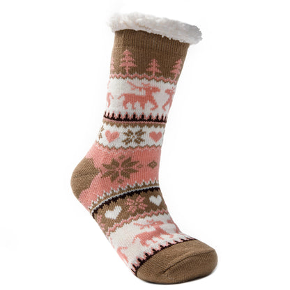 JOMIX Calze Antiscivolo Donna Invernali Pantofole Calde Imbottite Felpate