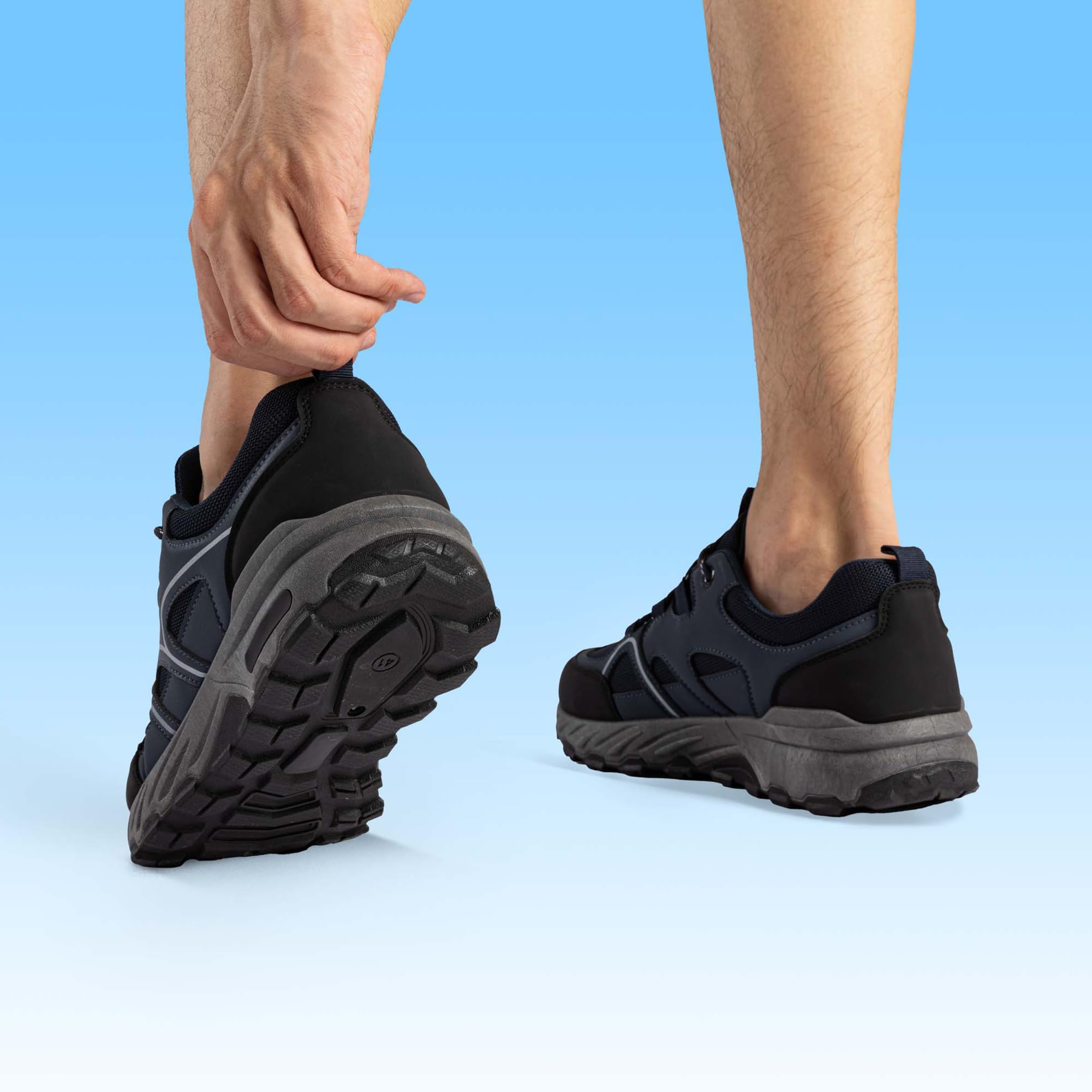 JOMIX Trekkingschuhe Herren Leichte Hiking Schuhe Wandern Trekking Bergsteigen Atmungsaktiv Rutschfest Komfortabel und Robuste Wanderschuhe Sneakers für Reisen Camping und Alltag