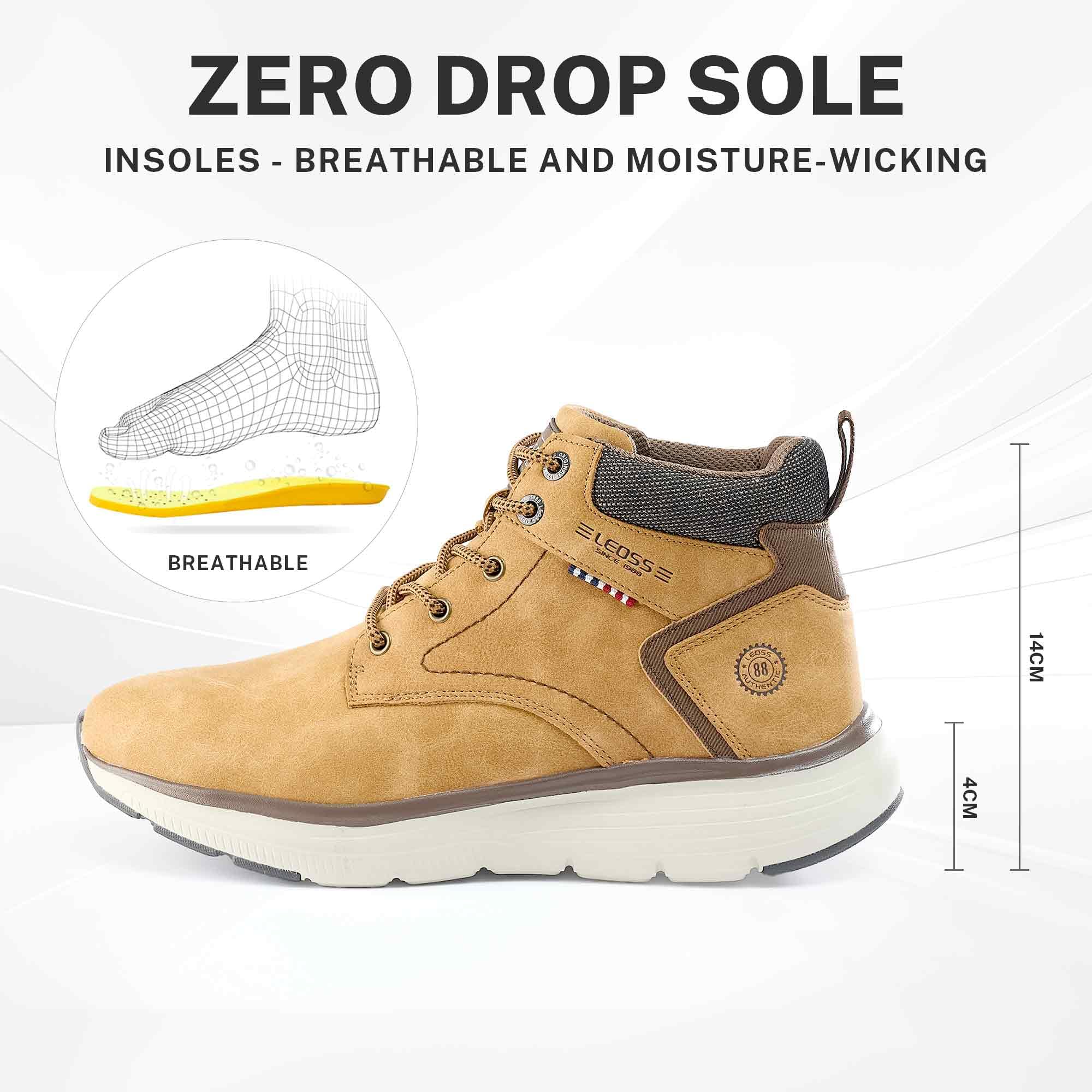 LEOSS ORIGINAL Uomo Sneakers High Top Sneakers Sportiva Leggere da Camminare Scarpe Sneakers Alte Uomo