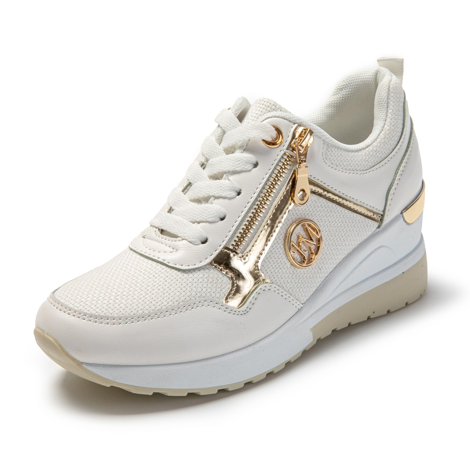 JOMIX Damen Laufschuhe Atmungsaktiv Sneaker Leichtes Sportschuhe Turnschuhe Elegant Plateau Frizeitschuhe