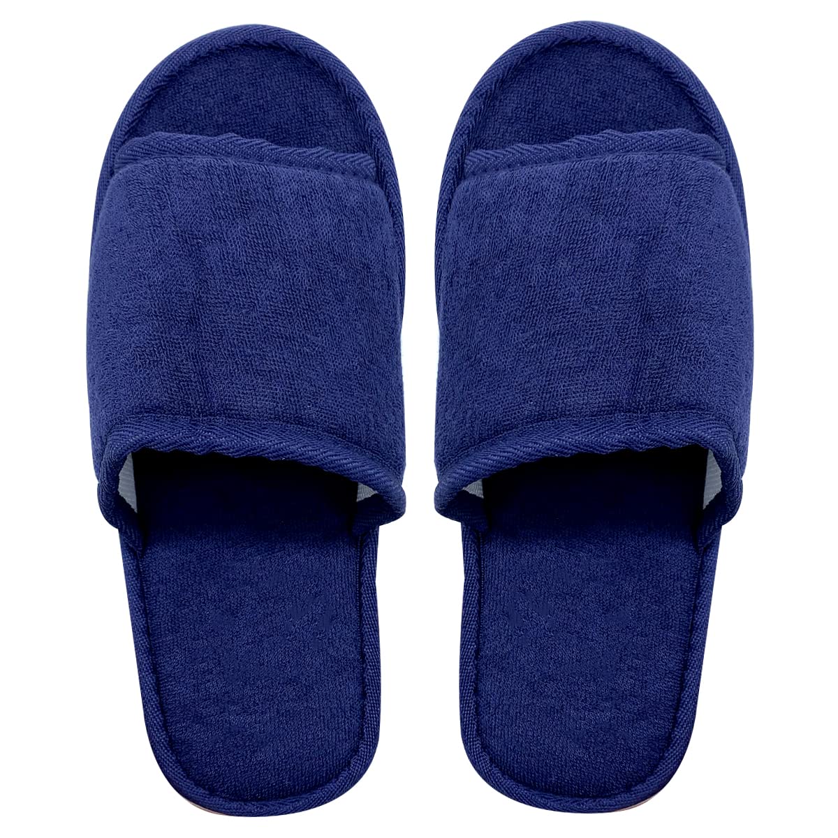 JOMIX Gäste Hausschuhe 2 Paar Gästehausschuhe Set Unisex Waschbare Frottierslipper Frottee Badeschuhe Reisen Hotel Pantoffeln Rustchfeste