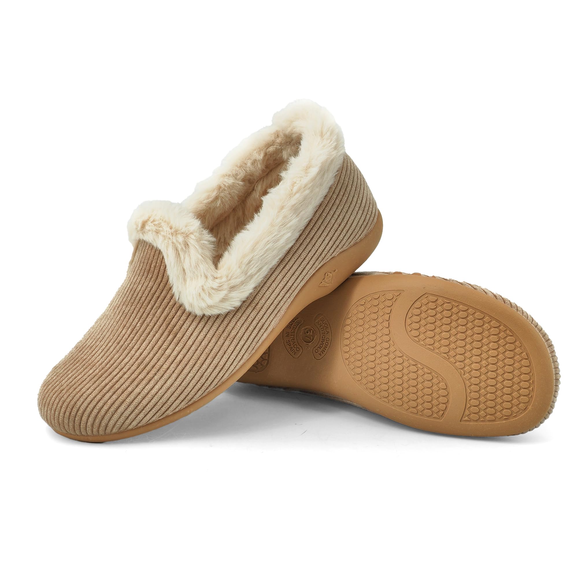 JOMIX Pantofole Donna Invernali Chiuse Ciabatte Ballerine Calde da Casa