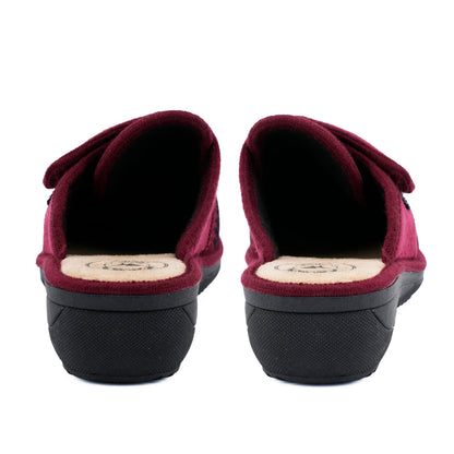 JOMIX Hausschuhe Damen Pantoletten mit Absatz Winter Bequeme Anatomische Pantoffeln Made in Italy