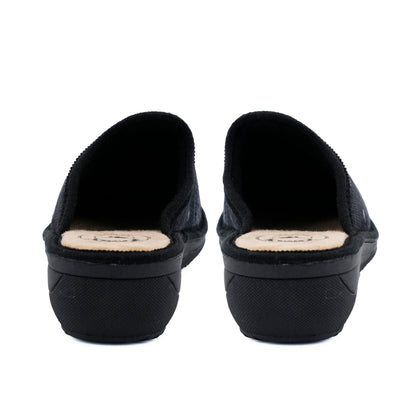JOMIX Hausschuhe Damen Pantoletten mit Absatz Winter Bequeme Anatomische Pantoffeln Made in Italy