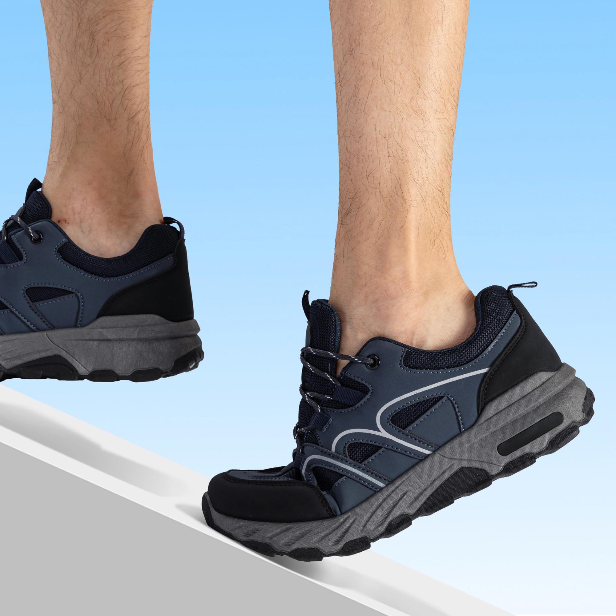 JOMIX Trekkingschuhe Herren Leichte Hiking Schuhe Wandern Trekking Bergsteigen Atmungsaktiv Rutschfest Komfortabel und Robuste Wanderschuhe Sneakers für Reisen Camping und Alltag