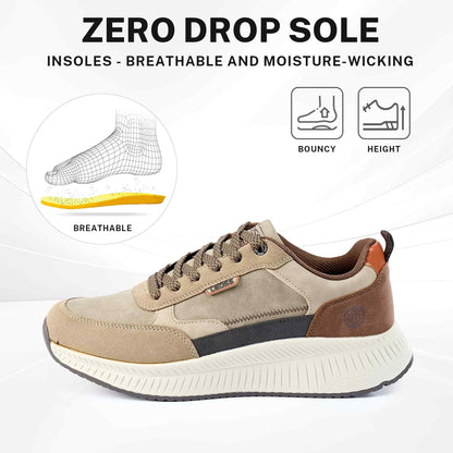 LEOSS ORIGINAL Scarpe da Ginnastica Uomo Sneaker con Lacci Scarpe da Città Scarpe da Escursionismo Casual Scarpe da Walking in Pelle Sportive