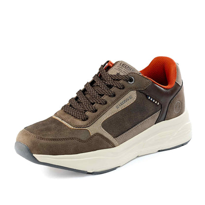 LEOSS ORIGINAL Scarpe da Ginnastica Uomo Sneaker con Lacci Scarpe da Città Scarpe da Escursionismo Casual Scarpe da Walking in Pelle Sportive