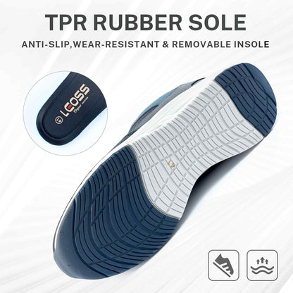 LEOSS ORIGINAL Zapatillas de deporte para hombre, zapatillas con cordones, zapatos de ciudad, zapatos de senderismo informales, zapatos de caminar de cuero deportivos