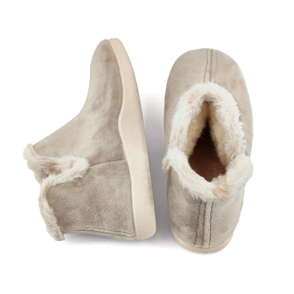 JOMIX Mokassins Damen Gefüttert Hausschuhe Geschlossene Lammfell Boots Winter Plüsch Pantoffeln Made in Spanien