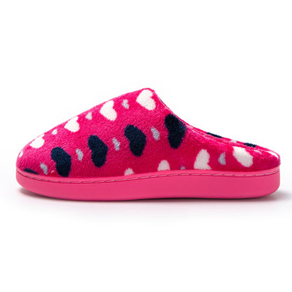 JOMIX Pantofole Donna Invernali Calde Ciabatte Ragazze Pelose con Cuoricini