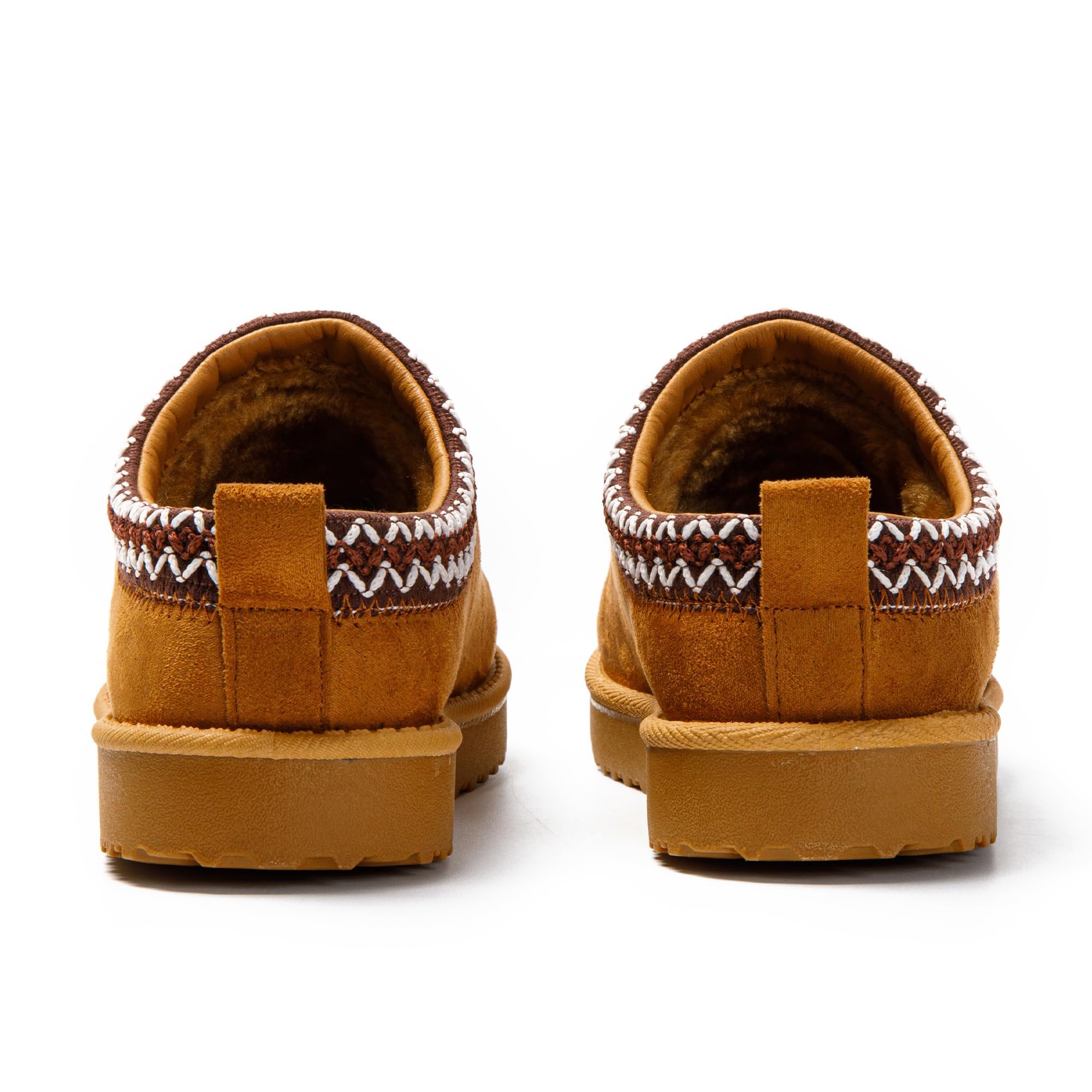 JOMIX Winter Hausschuhe Damen Lässige Slip On Slipper Warme Plüsch Kunstwildleder Geschlossen Pantoffeln