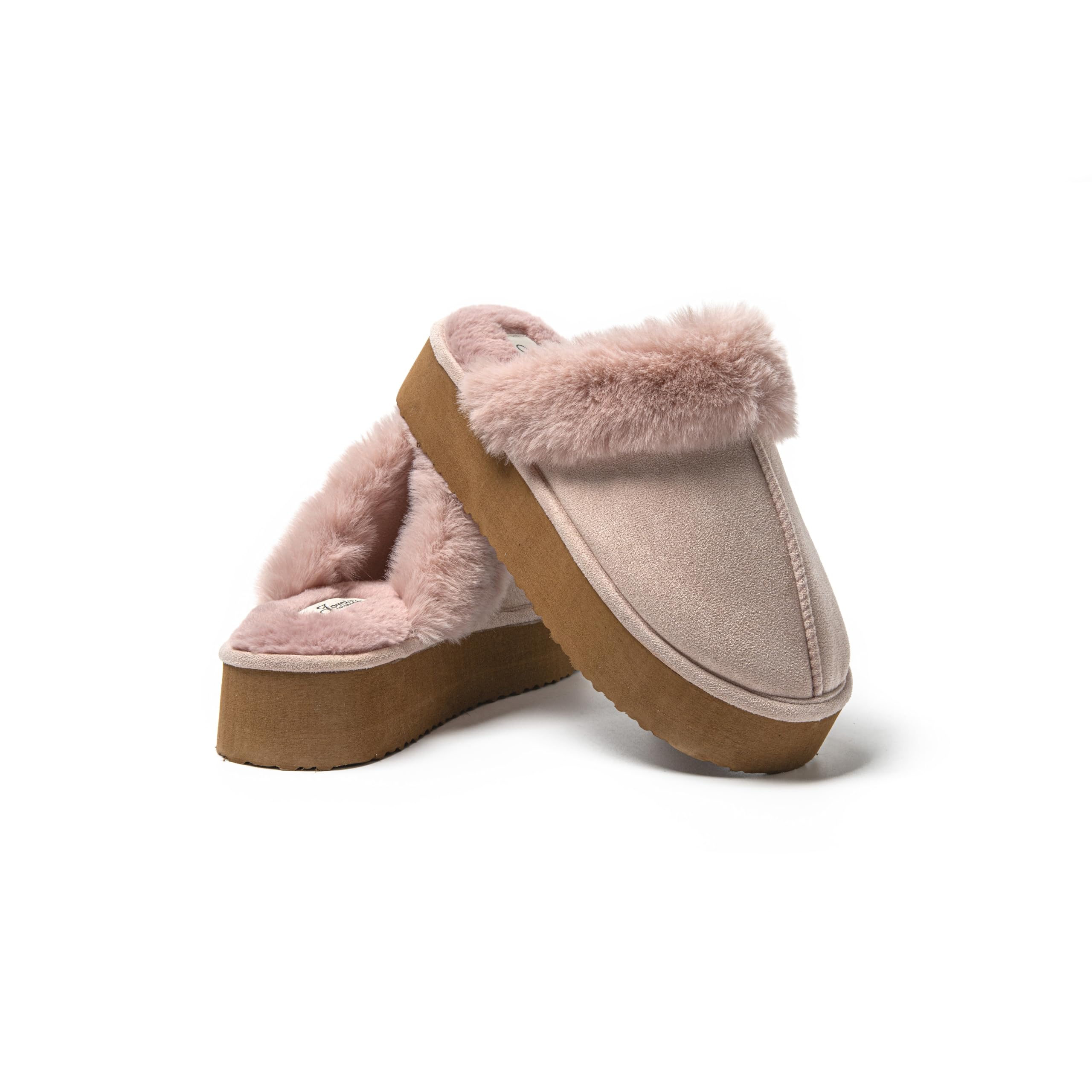 JOMIX Hausschuhe Damen Winter Bequeme Pantoffeln Warme Flauschige Gefüttert Plüsch Puschen