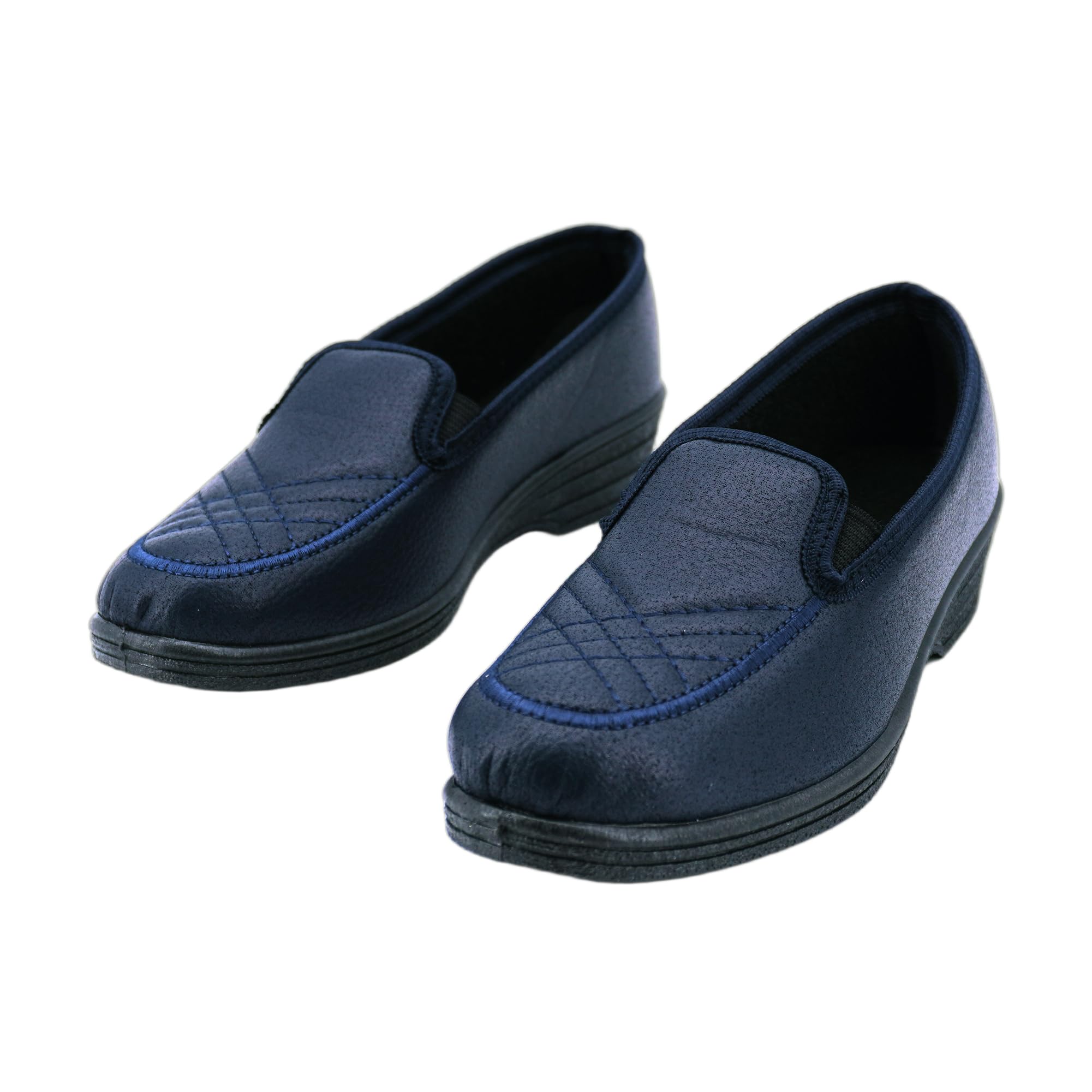 JOMIX Hausschuhe Damen Geschlossen Rutschfest mit Gummisohle - Bequeme Pantoffeln Slipper für Empfindliche Füße und Senioren Leichte Mokassin Hergestellt in Italien