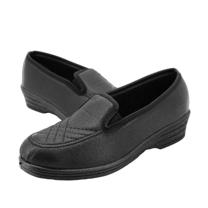 JOMIX Hausschuhe Damen Geschlossen Rutschfest mit Gummisohle - Bequeme Pantoffeln Slipper für Empfindliche Füße und Senioren Leichte Mokassin Hergestellt in Italien