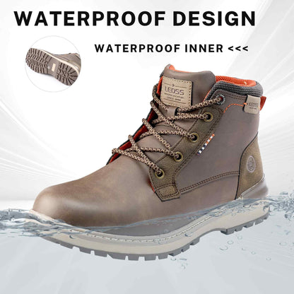 LEOSS ORIGINAL Herren Stiefel Gemütlich Stiefel Rutschfest Klassische Boots Hohe Sneaker