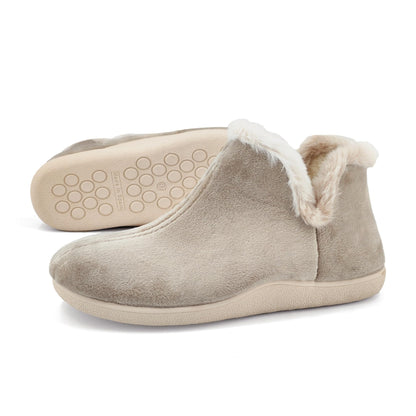 JOMIX Mokassins Damen Gefüttert Hausschuhe Geschlossene Lammfell Boots Winter Plüsch Pantoffeln Made in Spanien