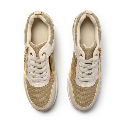 JOMIX Damen Laufschuhe Atmungsaktiv Sneaker Leichtes Sportschuhe Turnschuhe Elegant Plateau Frizeitschuhe