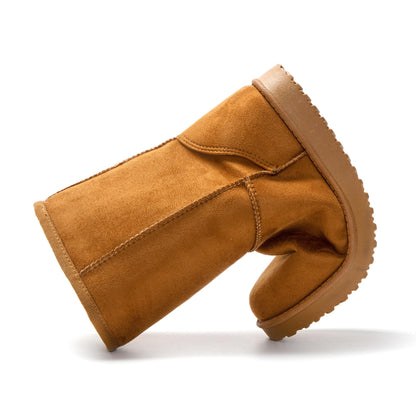 JOMIX Stivali Invernali da Donna Stivaletti Pelosi Classici Caldi Comodi e Leggeri Imbottita Pelliccia Sintetica