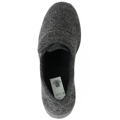 JOMIX Hausschuhe Herren Winter Warme Flizpantoffeln mit Klettverschluss Gefütterte Slippers Plüsch Rutschfeste Orthopädische Schuhe mit Fußbett