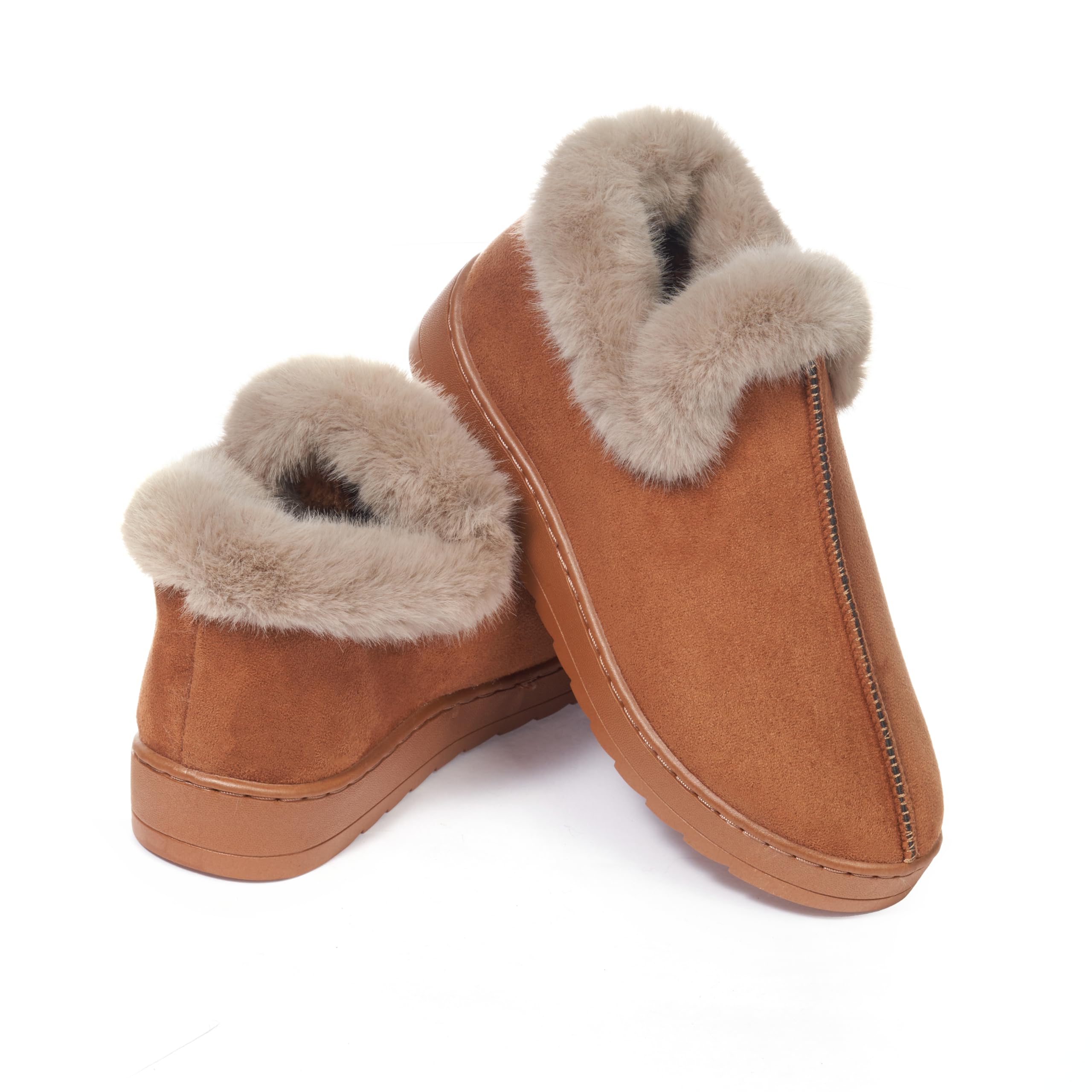 JOMIX Pantofole da Donna Invernali in Pelliccia Sintetica Chiuse e Pelose MD9694