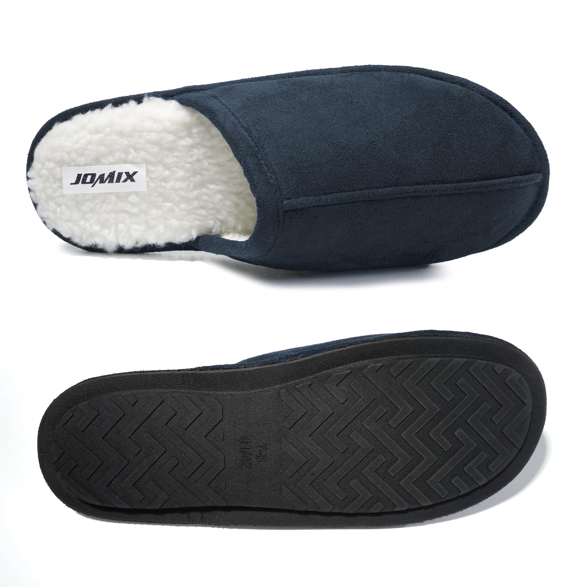 JOMIX Pantofole Invernali Pelose da Uomo, Comode e Calde per l'uso in Casa