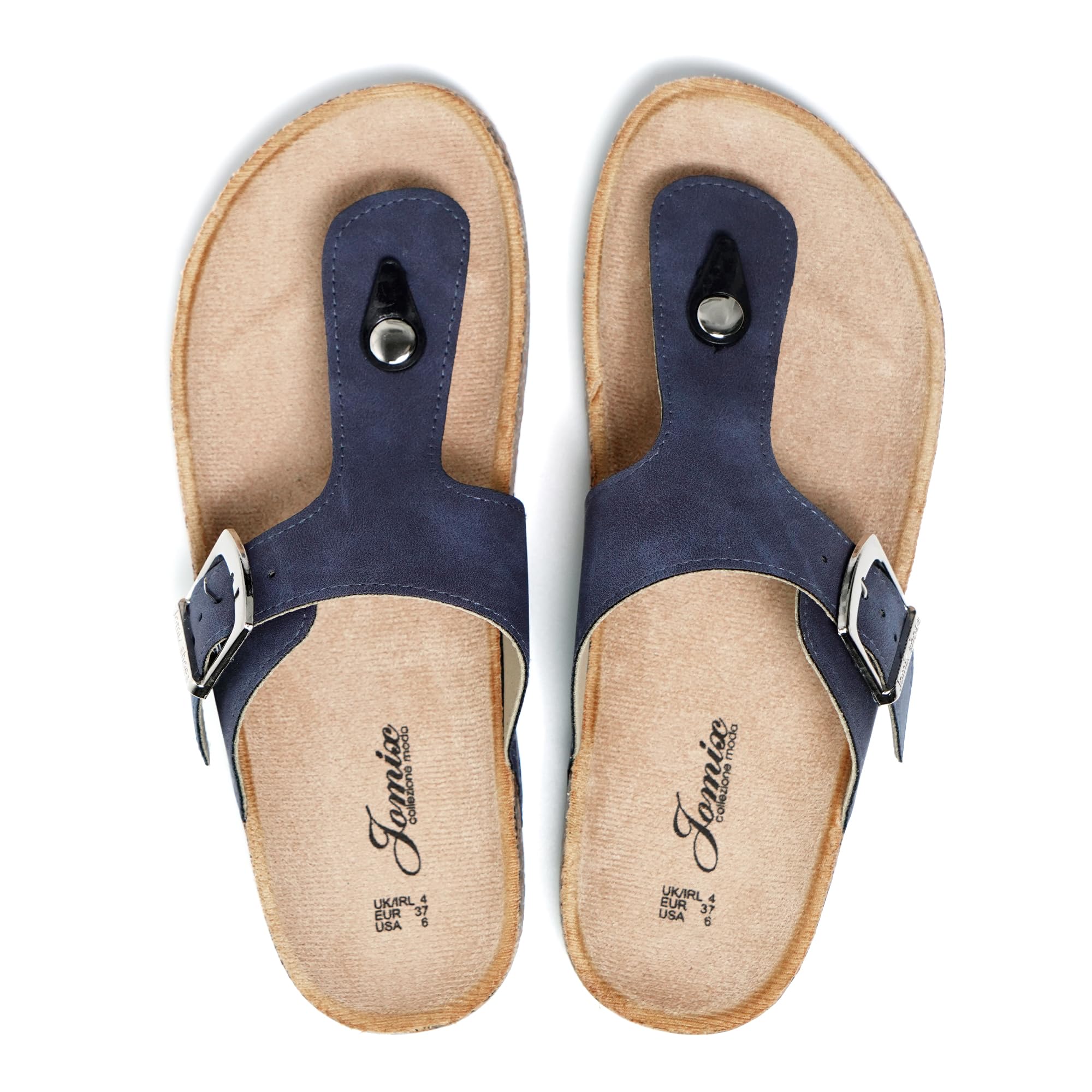 JOMIX Infradito Estivi da Donna in Pelle Eleganti da Spiaggia
