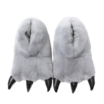 JOMIX Pantofole Donna Invernali Ciabatte Divertente Caldo da Casa Peuche Dinosauro Drago Zampe Pelose Comode Simpatiche