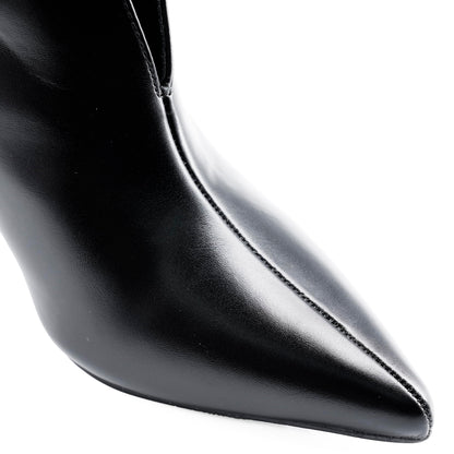 JOMIX Stivaletti Donna Stivali a Punta con Tacco a Spillo Stivali con Tacco Alto Stivaletti in Pelle Stivaletti Eleganti Alla Moda