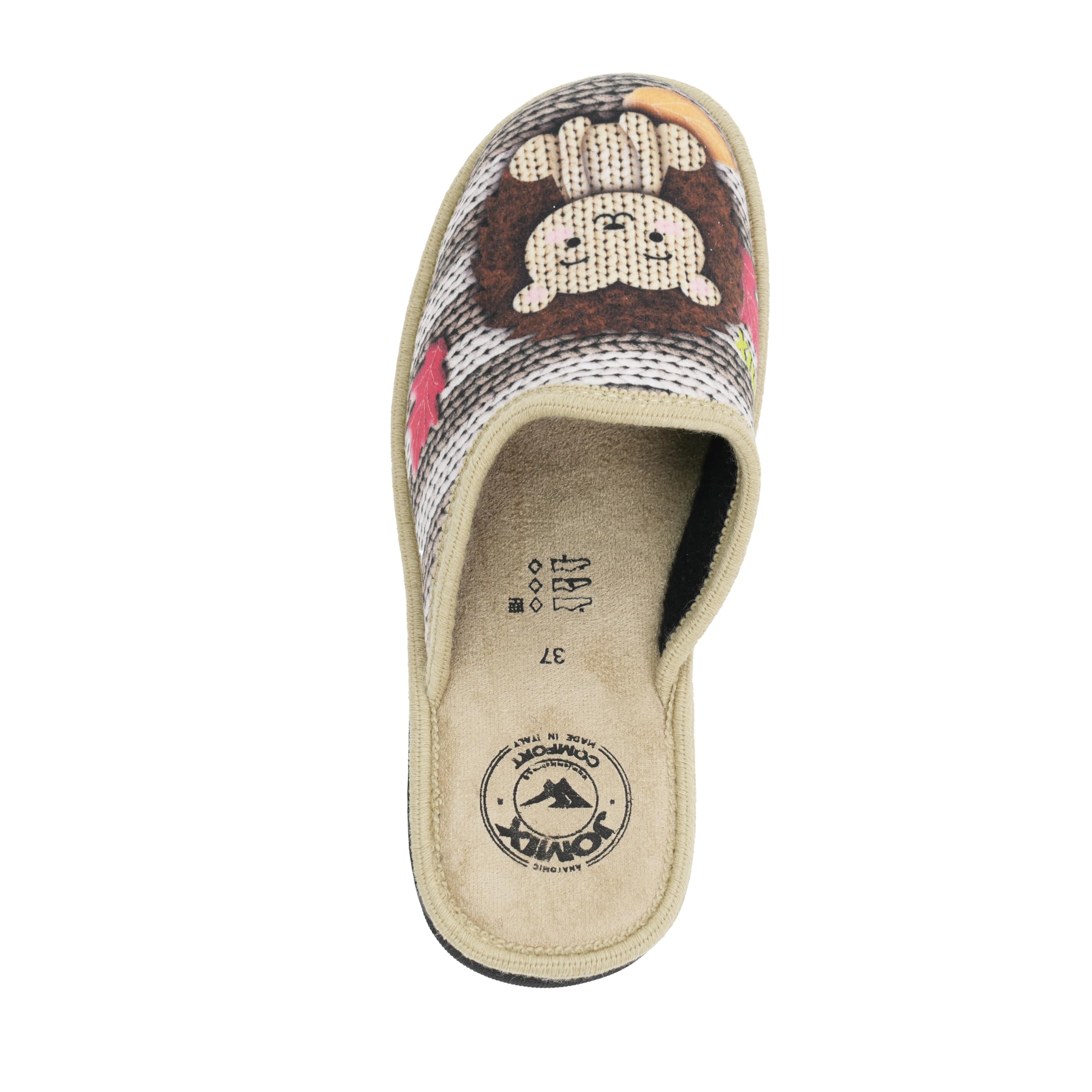 JOMIX Pantofole Donna Invernali Anatomiche Sottopiede Morbido di Alta Densità Mede in Italy