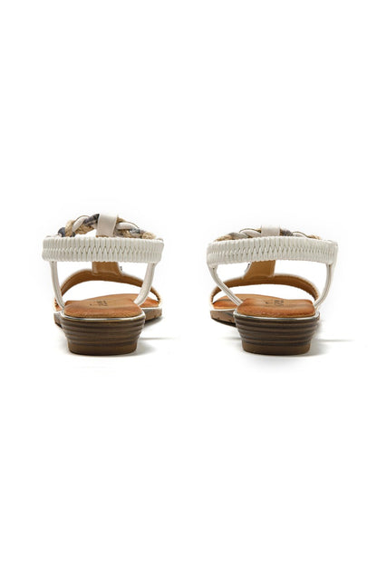 JOMIX Sandali Donna Estive Eleganti Sandali Bassi Comodi con Strass SD9433 SD9434