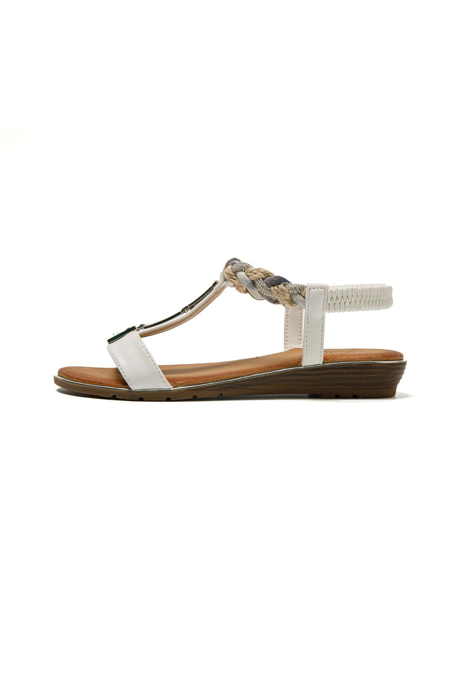 JOMIX Sandali Donna Estive Eleganti Sandali Bassi Comodi con Strass SD9433 SD9434