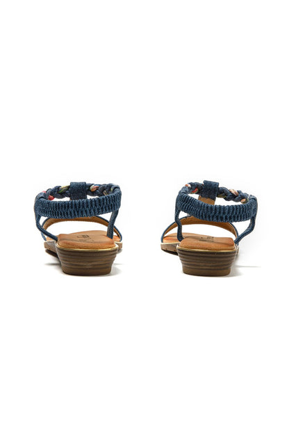 JOMIX Sandali Donna Estive Eleganti Sandali Bassi Comodi con Strass SD9433 SD9434