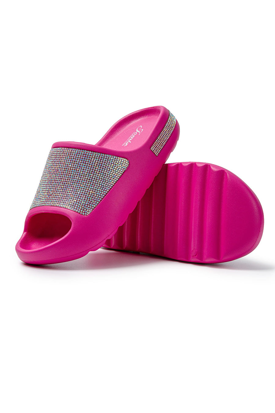 Women's Summer Slippers Rubber Rhinestone Sea SD9049 
