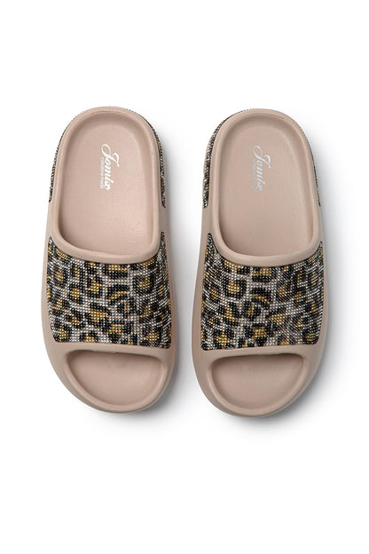 Women's Summer Slippers Rubber Rhinestone Sea SD9049 