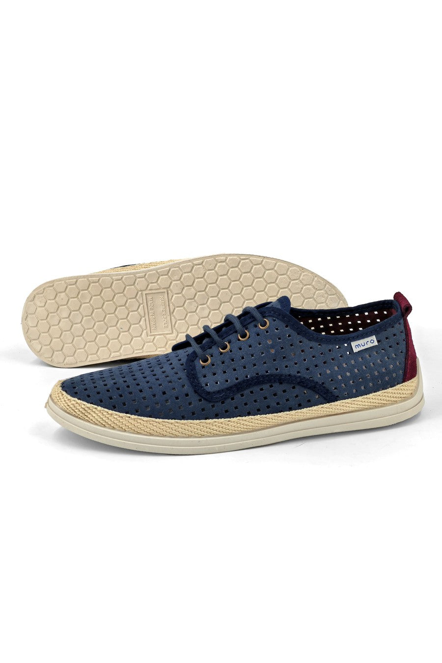MURO GARRIDO Scarpe da uomo casual eleganti e senza lacci ESGM