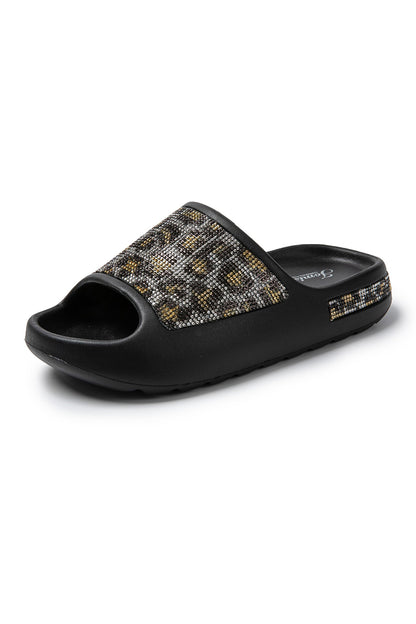 Women's Summer Slippers Rubber Rhinestone Sea SD9049 