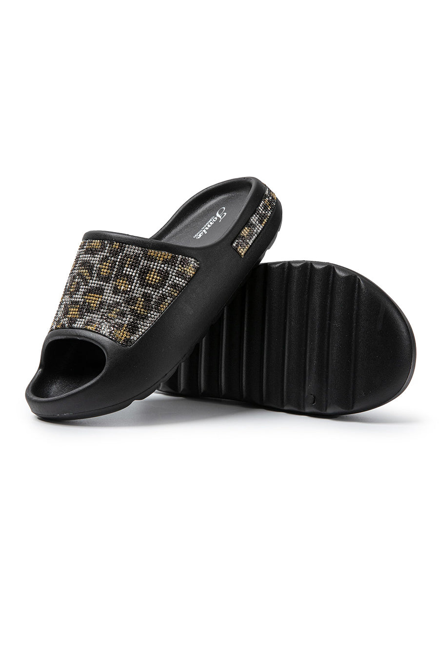 Women's Summer Slippers Rubber Rhinestone Sea SD9049 