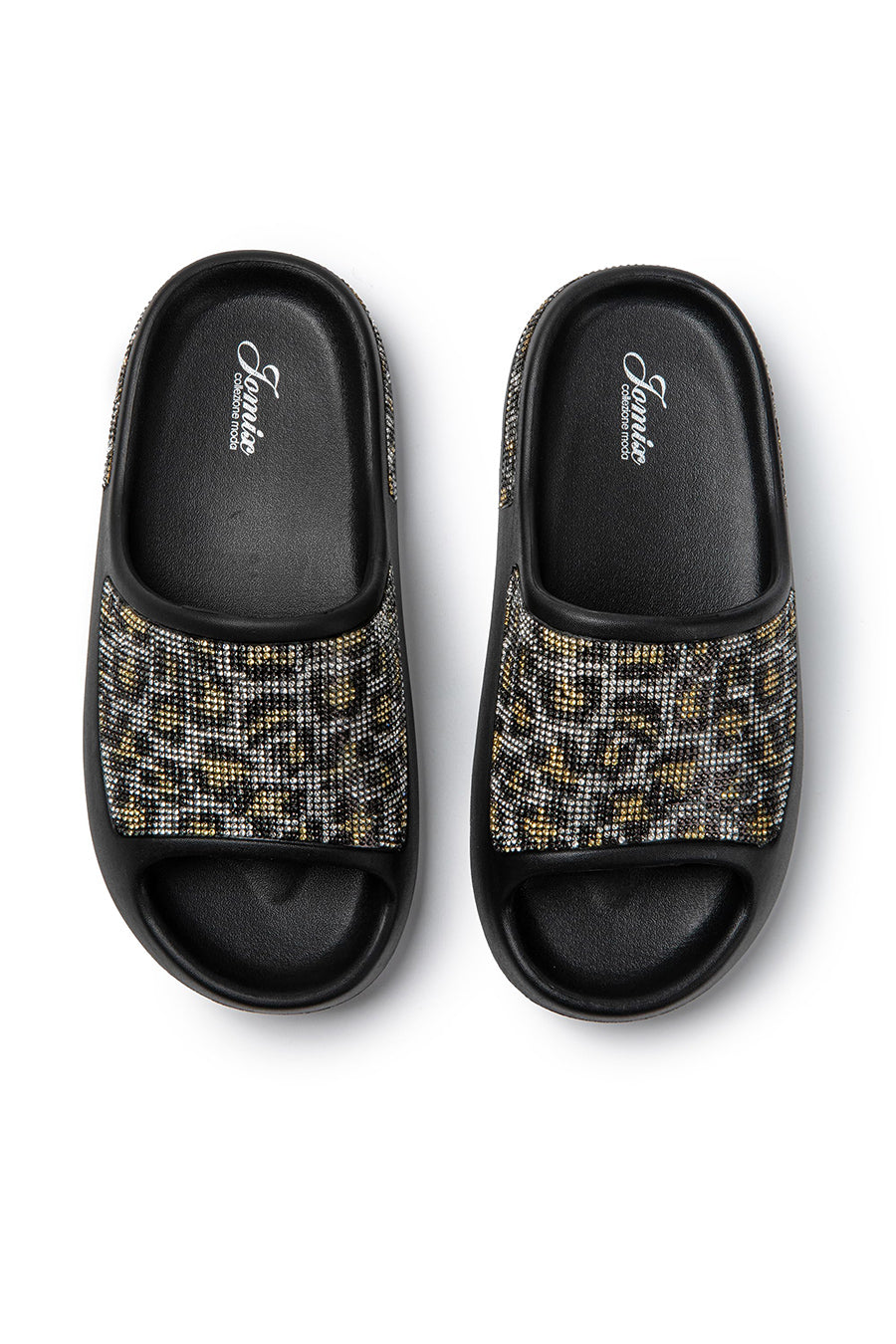 Women's Summer Slippers Rubber Rhinestone Sea SD9049 