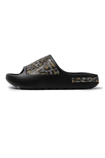 Women's Summer Slippers Rubber Rhinestone Sea SD9049 